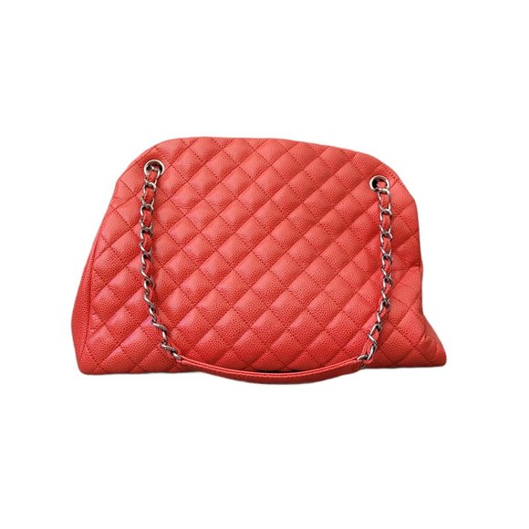 NEW Chanel Red Mademoiselle Bowling Bag - Picture 4 of 8